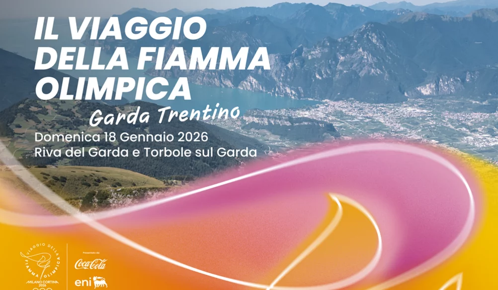 La fiamma olimpica di Milano Cortina 2026 fa tappa nel Garda Trentino ...